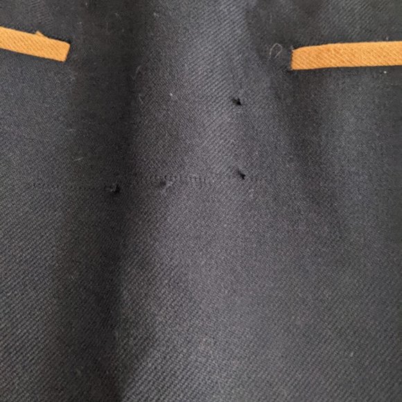 Ann Taylor Loft A-Line Navy and Tan Skirt Size 00P - Picture 3 of 11